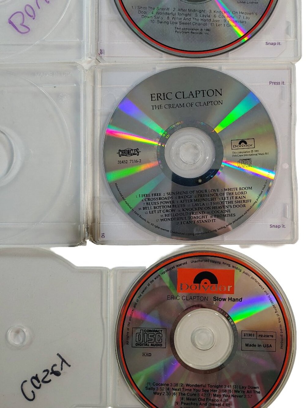 Eric Clapton 3-CD Starter Collection Set